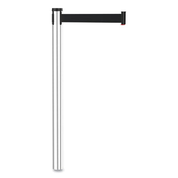 Tatco Adjusta-tape Crowd Control Stanchion Posts Only, Polished Aluminum, 40" High, Silver, 2-box freeshipping - TVN Wholesale